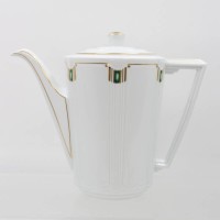 Auktion 361<br>Kaffeekanne, Fürstenberg, Serie Maryland grün, ca. H-20cm