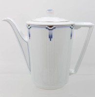 Auktion 361<br>Kaffeekanne, Fürstenberg, Serie Maryland blau, ca. H-20cm