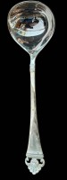 Auktion 361<br>Saucennkelle "Robbe&amp;Berking", Rosenmuster, Silber-800-, neuwertig, , 710 gr., L-19 cm