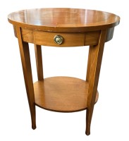Auktion 361<br>kl. ovales Stil-Tischchen mit Schublade, H-68 cm, 51x42 cm