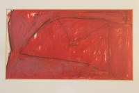 Auktion 361<br>moderne Komposition, unleserl. signiert, datiert '95, Mischtechnik, ger./Glas, RG 50,5 x 70cm