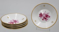 Auktion 361<br>5x kl. Schalen, KPM Berlin, florale Bemalung, je ca. H-2cm D-9,5cm