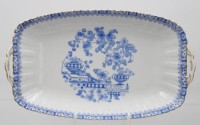 Auktion 361<br>Schale, Rosslau, China Blau, H-5,5cm B-31,5cm