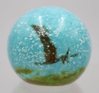 Auktion 361<br>Caithness-Briefbeschwerer, Dinosaurier von Colin Terris, Schottland, ca. H-6cm