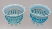 Auktion 361<br>Paar Zuckerschalen, Davidson Glas "Lady Caroline", ca. H-6,5cm D-9,2cm