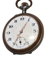 Auktion 361<br>mechan. HJTU "Thiel" Swiss, Werk läuft, auf Werk gemarkt, D-4,5 cm