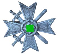 Auktion 361<br>Kriegsverdienstkreuz 1.Klasse, Nadelhaken fehlt, getragene Erhaltung