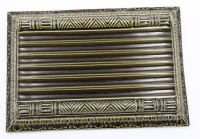 Auktion 361<br>Ablage für Spargel, um 1900, grüne Glasur, 14,5 x 21cm