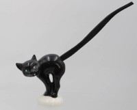 Auktion 361 / Los 9023 <br>Gobel-Brezelkatze, 50/60er Jahre, mit Schwanz ca. H-18cm