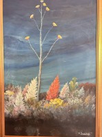 Auktion 361<br>Heinz DODENHOFF (1889-1981) Blumen" Öl/Malfaser, gerahmt, RG 80x54 cm