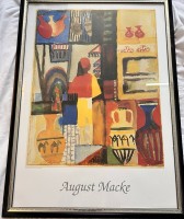 Auktion 361<br>August  Macke (1887-1914) "Journey to Tunis"  Siebdruck 2005, ger/Glas, RG 75x54 cm