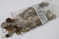 Auktion 361<br>kl. Konvolut div. Umlaufmünzen. 1,5KG, Alle Welt