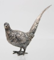 Auktion 361<br>Fasan, 835er Silber, 42gr., ca. H-7,5cm L-8cm