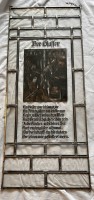 Auktion 361<br>Fensterbild "Der Glasser",  70x28 cm (Versand auf eigenes Risiko)