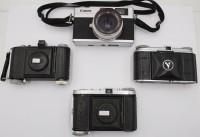 Auktion 361<br>4x div. alte Fotoaparate,  Cononet 28, Vito, Balda Rigona und Beltica, Funktionen nicht geprüft