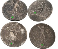 7x Nadeln, 1.Mai, div. Jahre und Orte, ungepflegte Erhaltung