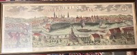 Auktion 361<br>Ansichten-Stich "Berlin" Nachdruck des Originals von 1755, ger/Glas, RG 115x55 cm, Sperrgut