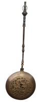 Auktion 361<br>Biedermeier-Wärmflasche, Kupfer/Messing, L-91 cm, D-30 cm