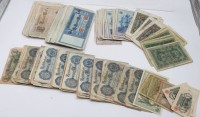 Auktion 361<br>Konvolut div. Reichsbanknoten etc.