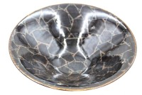 Auktion 361<br>Schale, ungemarkt, Kunstkeramik, ca. H-6cm D-17,3cm