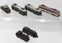 Auktion 361<br>6x div. Lokomotiven, Märklin, H0, 2x kl. Dampflokomotiven, 4x div. E-Lokomotiven, Funktionen nicht geprüft