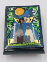 Auktion 361 / Los 16046 <br>Kasten mit Spieluhr, Rosina Wachtmeister, H-6cm B-11cm T-14cm