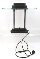 Auktion 361<br>Sonnemann, Robert Tischlampe "Penta", Ausführung: George Kovacs, USA 1980er Jahre, Leuchtmittel muss wohl erneuert werden, H-39cm B-44cm