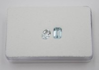 Auktion 361<br>2x Aquamarine, zus. ca. 1,4ct