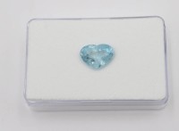 Auktion 361<br>Madagaskar Aquamarin, ca. 5,4ct, herzförmig