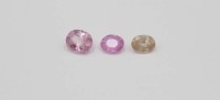 Auktion 361<br>3x div. Madagaskar-Saphire,, zus. ca. 2,8gr.,