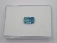Auktion 361<br>Aquamarin, Cushion, 17,6ct, Einschlüsse