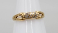 Auktion 361<br>Ring, Gold um 800, Portugal, klare Steine, ca. 2,9gr., RG 57