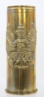 Auktion 361<br>Granat-Hülse, aufgesetzter Preussen-Adler, ca. H-23cmn