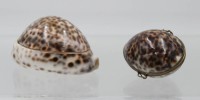 Auktion 361<br>2x Muscheldöschen, älter, ca. H-4,5cm L-9cm