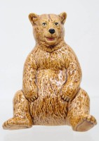 Auktion 361<br>sitzender Bär, monogrammiert "EK" u. Nr. 721, ca. H-12cm