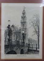 Auktion 361 / Los 5025 <br>Grafik, Garnisonskirche Potsdam, ger./Glas, RG 42 x 35cm