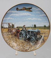 Auktion 361 / Los 7039 <br>Teller, Harvest by Trevor Mitchell, Farming through the War years, D-20,5cm