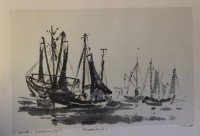 Auktion 361<br>Siegward Sprotte (1913 - 2004), Farbsiebdruck, 33 x 50 cm, l. u. sign. u. bez. S. Sprotte Kampen/Sylt, r. u. num. 87/400, u. Mitte betitelt, unter Glas gerahmt, RG 49,5 x 69,5cm