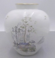 Auktion 361<br>vintage Vase "Heinrich" 50-er Jahre Italien-Dekor, H-21 cm, B-20 cm