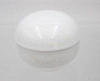 Auktion 361<br>runde DEckeldose, KPM Berlin, Weißporzellan, H-6,5cm D-8cm
