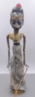 Auktion 361 / Los 15518 <br>gr. alte Bali Marionette, Holz, H-57 cm