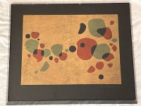 Auktion 361 / Los 4081 <br>Vincenr Lerche, 1966, modernes Bild auf Holz, 40x33 cm