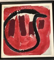 Auktion 361 / Los 5052 <br>anonyme Lithografie, modern, ger/Glas, RG 24x24 cm