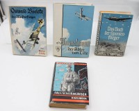 4 x diverse Literatur über Kriegsflieger , 3 x über den 2 WK 1x 1Wk