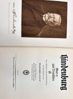 Auktion 369<br>Hindenburg-was er uns Deutschen ist, 1927, Einband vesch&auml;digt,