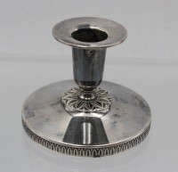Auktion 362 / Los 11007 <br>Leuchter, Silber, Schweden, gefüllter Stand, H-6,5cm, 134,7gr.