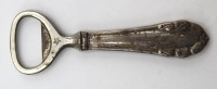 Auktion 362 / Los 11019 <br>Flaschenöffner, Silbergriff, Dänemark, älter, Gebrauchsspuren, L-11cm