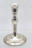Auktion 362 / Los 11026 <br>hoher Leuchter, 830er Silber, Dänemark, gefüllter Stand, 203gr., H-ca. 15cm