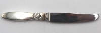 Auktion 362 / Los 11029 <br>kl. Messer, Georg Jensen, Silbergriff, Cactus, L-11,5cm