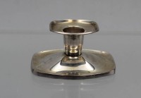Los 11048 <br>Leuchter, 830er Silber, gef&uuml;llt, COHR, 95,3gr., ca. H-4,5cm